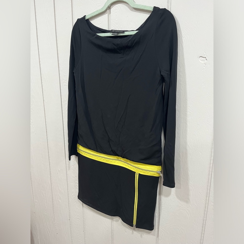 INC International Concepts Black and Yellow Dress